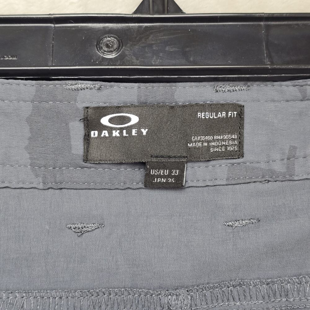 Oakley Golf Transition Ransom Short Mens 33 Gray Collage AOP Regular Fit - Picture 4 of 13
